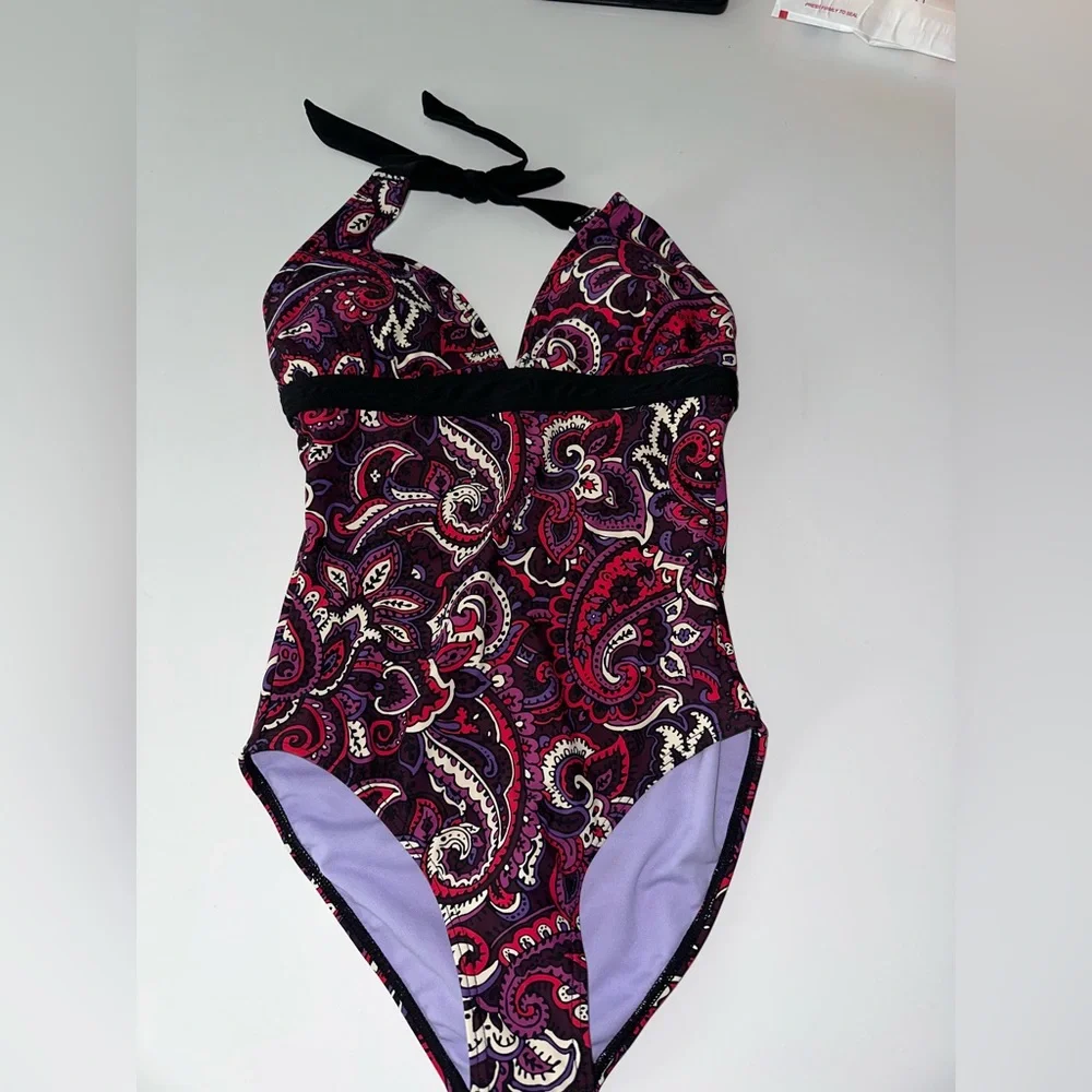 PRANA *MIOKO* ONE PIECE SWIMSUIT MAILLOT PAISLEY BLACK CORDELLA XS S M XL